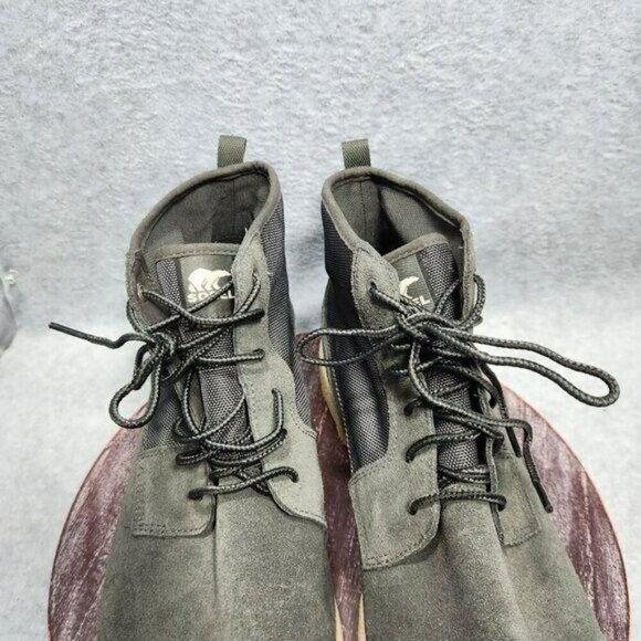 Sorel Caribou Chukka Boots Waterproof Gray Suede Men's Size 14 - Picture 3 of 12